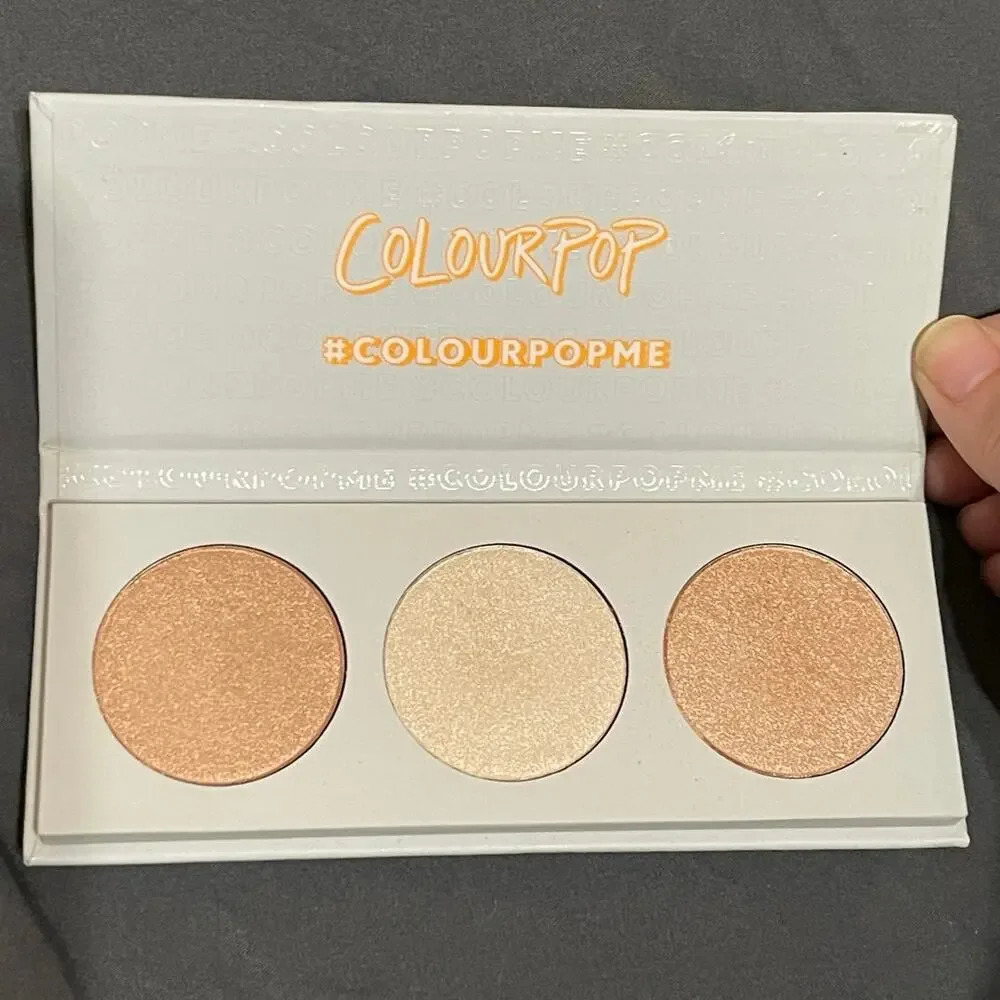 NWOB Colourpop This Is For‎ You Highlighter Palette 3 Shades Glam Shimmer